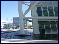 Västra Hamnen 2007 - Turning Torso is surrounded by a pound of  water.